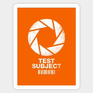 Aperture Science Test Subject Sticker